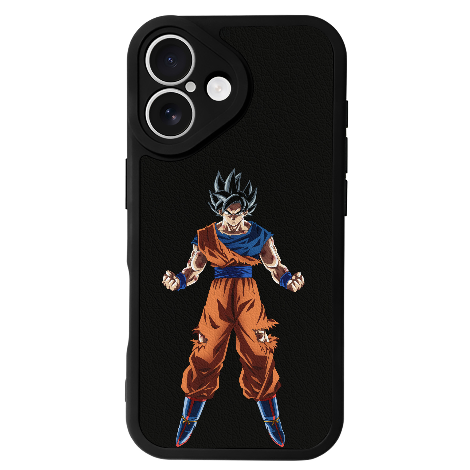 （画像用） ドラゴンボール 孫悟空（そん ごくう）Son Goku カカロット DRAGON BALL Kakarotto 【iPhone 16シリーズ対応】シリコンスマホケース（レザー調） 材質：シリコン